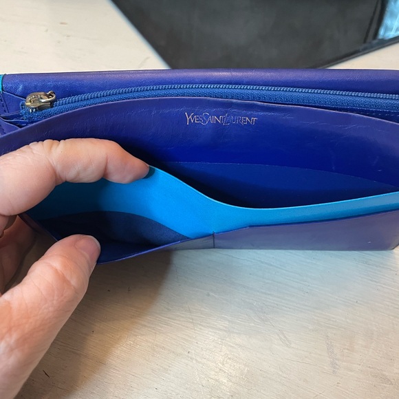 *YSL* colorblock leather bifold long wallet - Picture 10 of 15